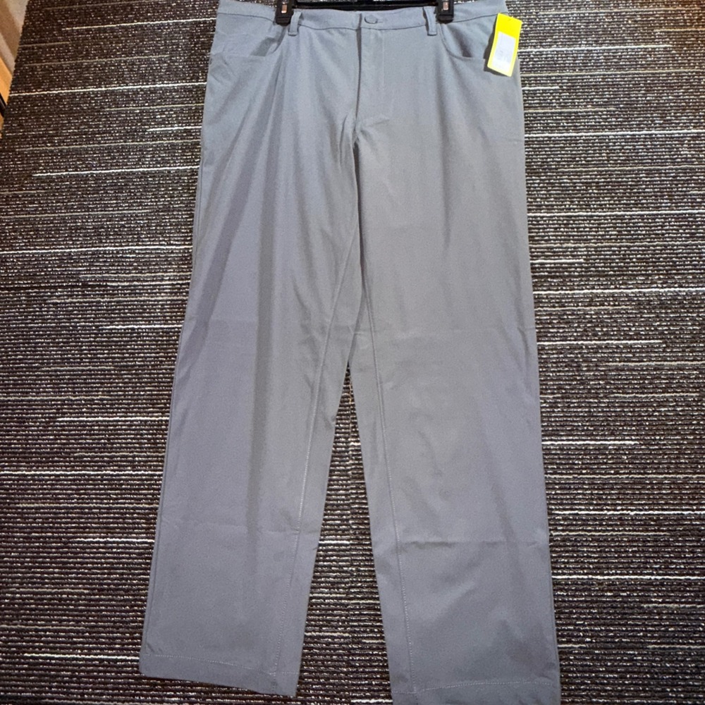 All in Motion Golf Pants Men 38x30 NEW Dark Gray Technical Stretch Performance